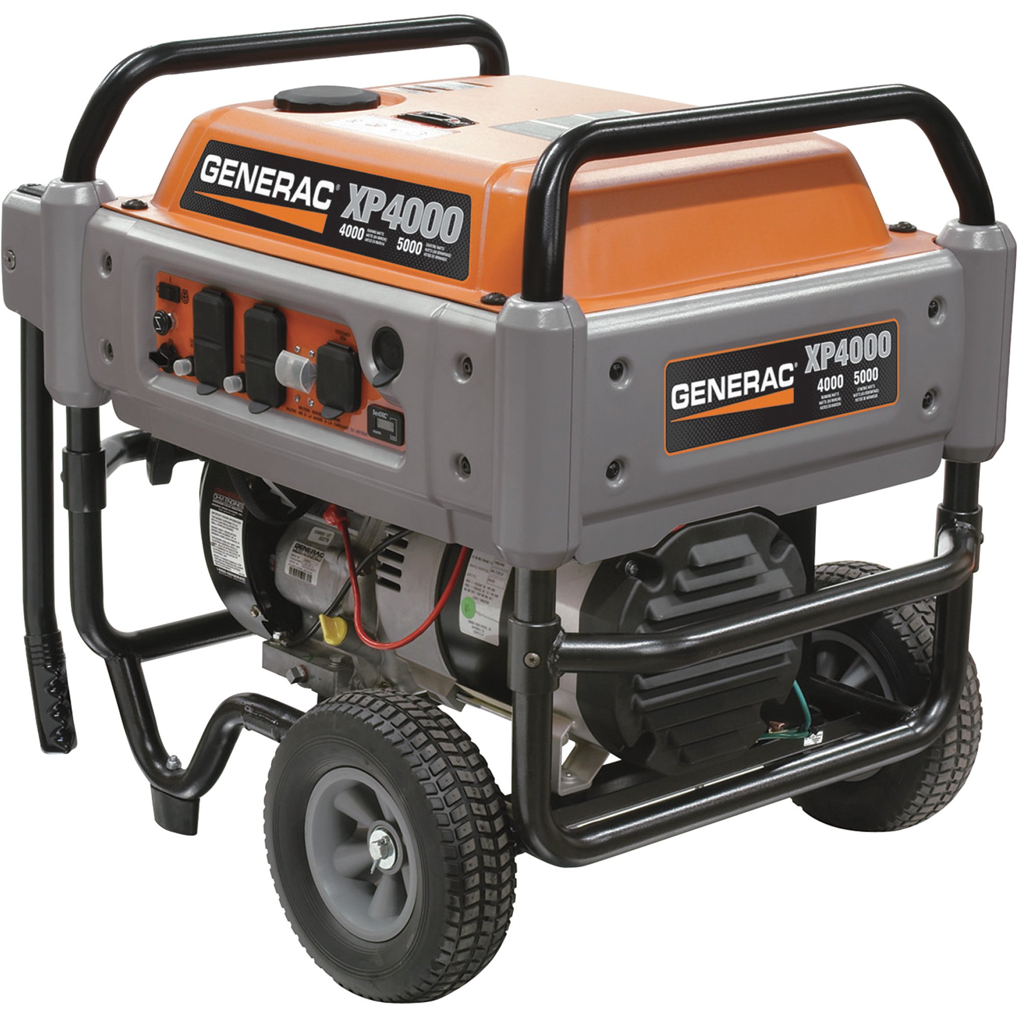 Generac Portable Generator — 5000 Surge Watts, 4000 Rated Watts, 220cc Generac OHVI Engine, CARB-Compliant, Model# XP4000